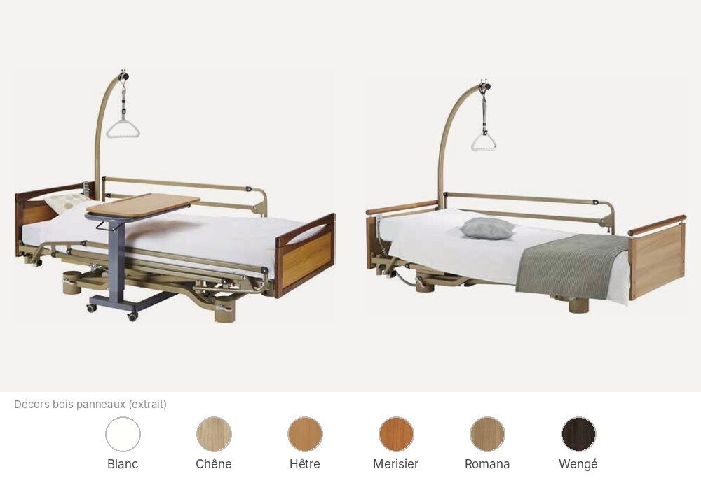 Lit médicalisé ultra-bas HMS-VILGO Euro 9300 à piètement rond