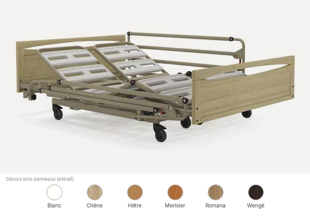 Lit médicalisé double HMS-VILGO Harmonie Twice pour couple en EHPAD