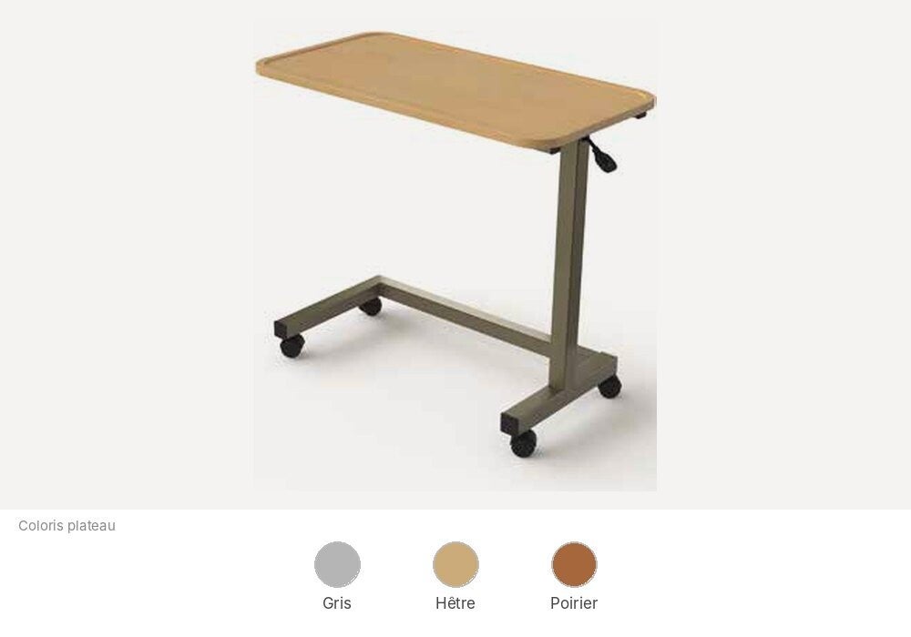 Table de lit HMS-VILGO Juno réglable en hauteur pour chambre d'EHPAD