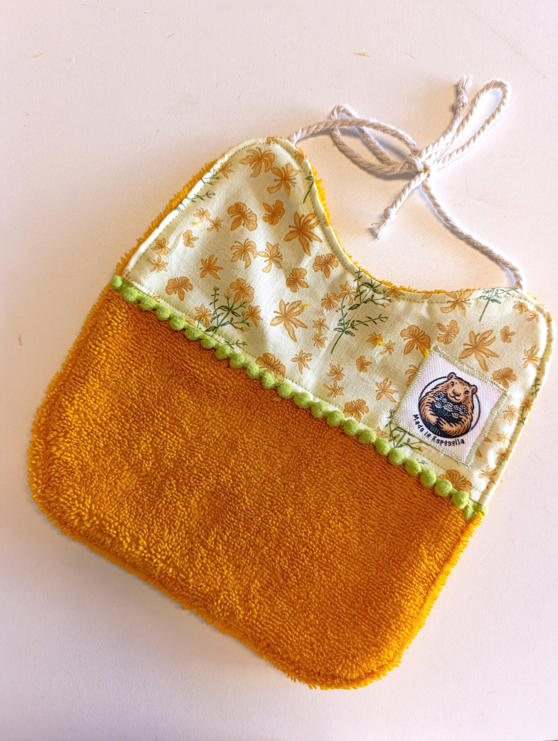 Bavoir éponge de bambou – Collection Millepertuis