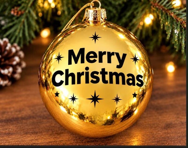 Grote kerstbal 20X20