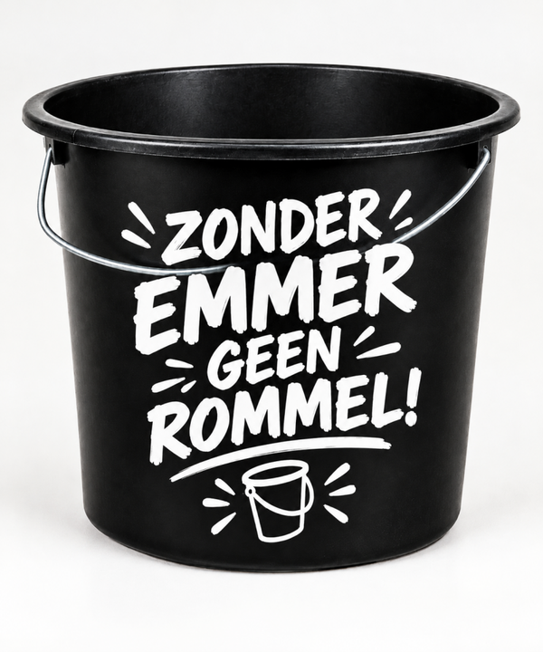 Cadeau emmer  met gepersonaliseerde tekst