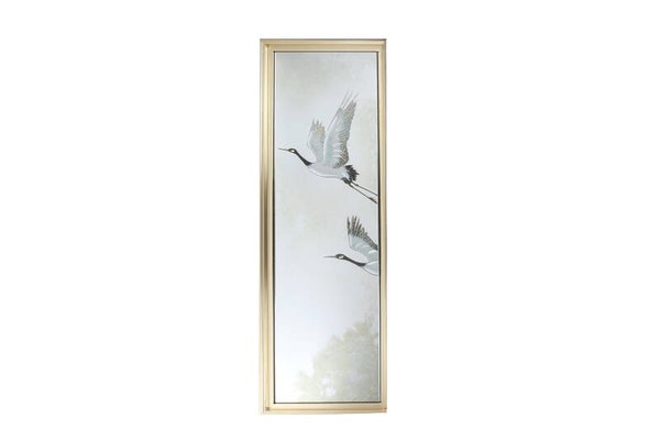 Spiegel Kraanvogel  30x90 cm