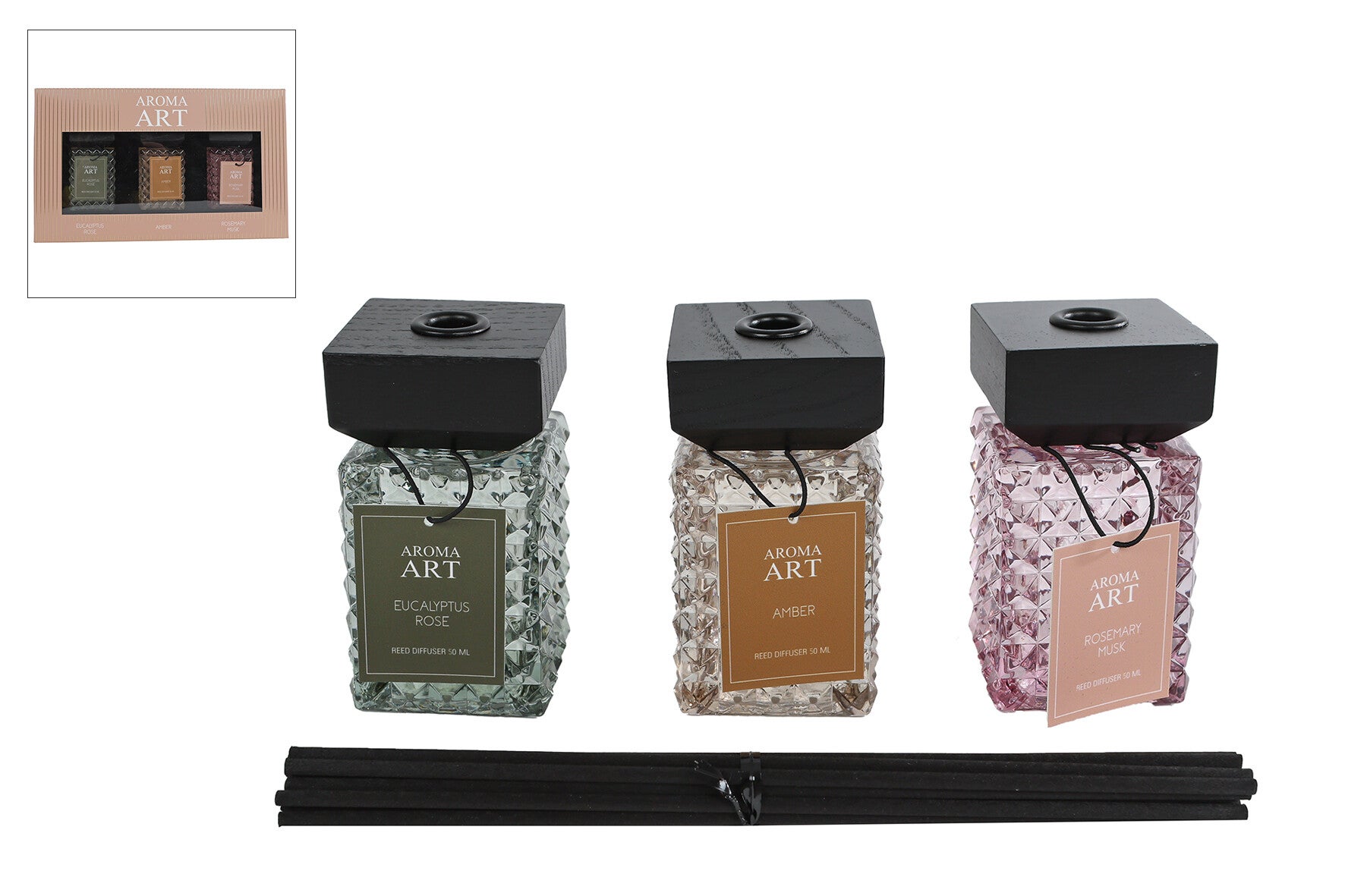 Diffuserset "Aroma Art"  3x50 ml