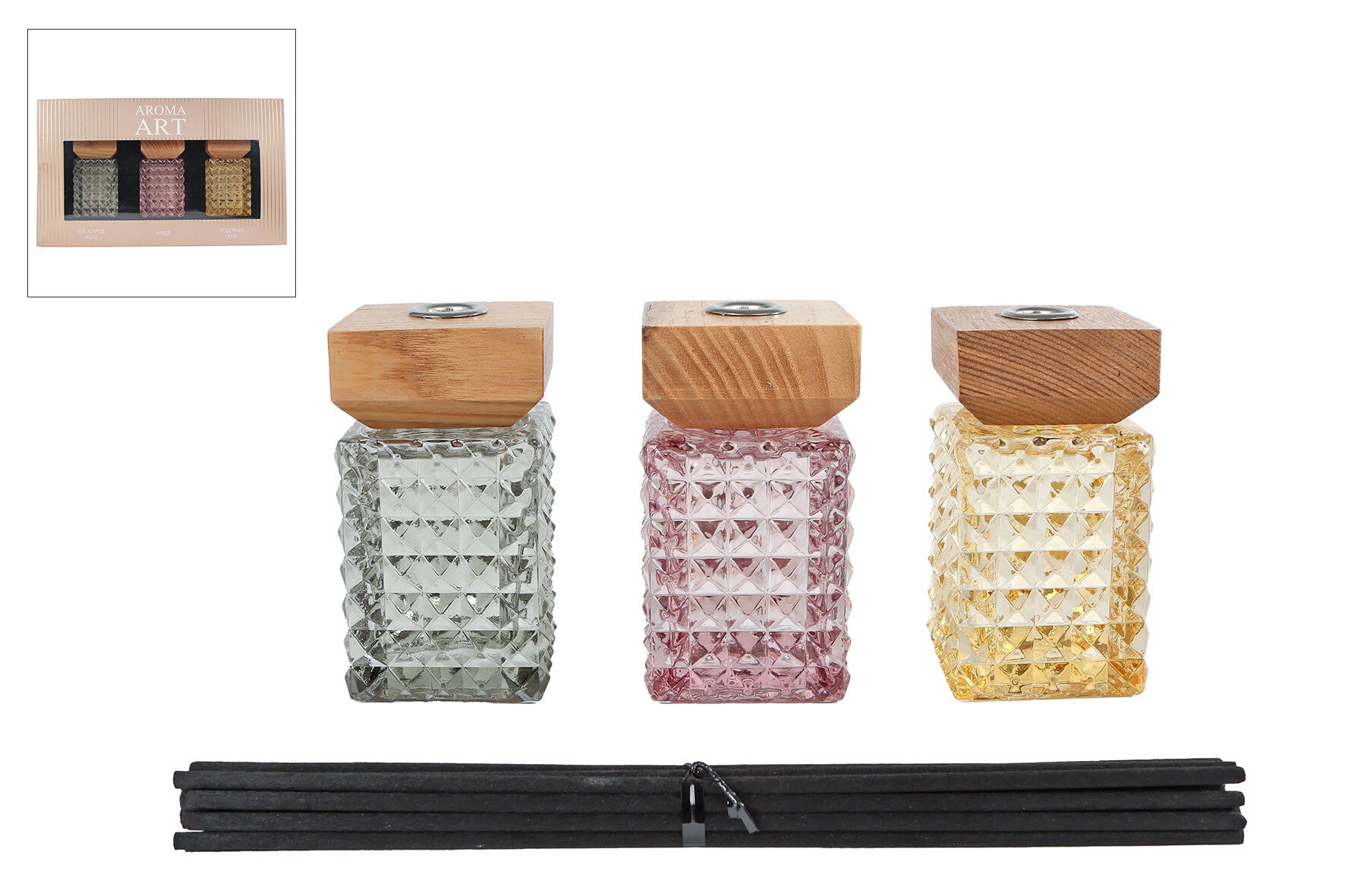 Diffuser set "Aroma Art" fresh color box 3x50 ml