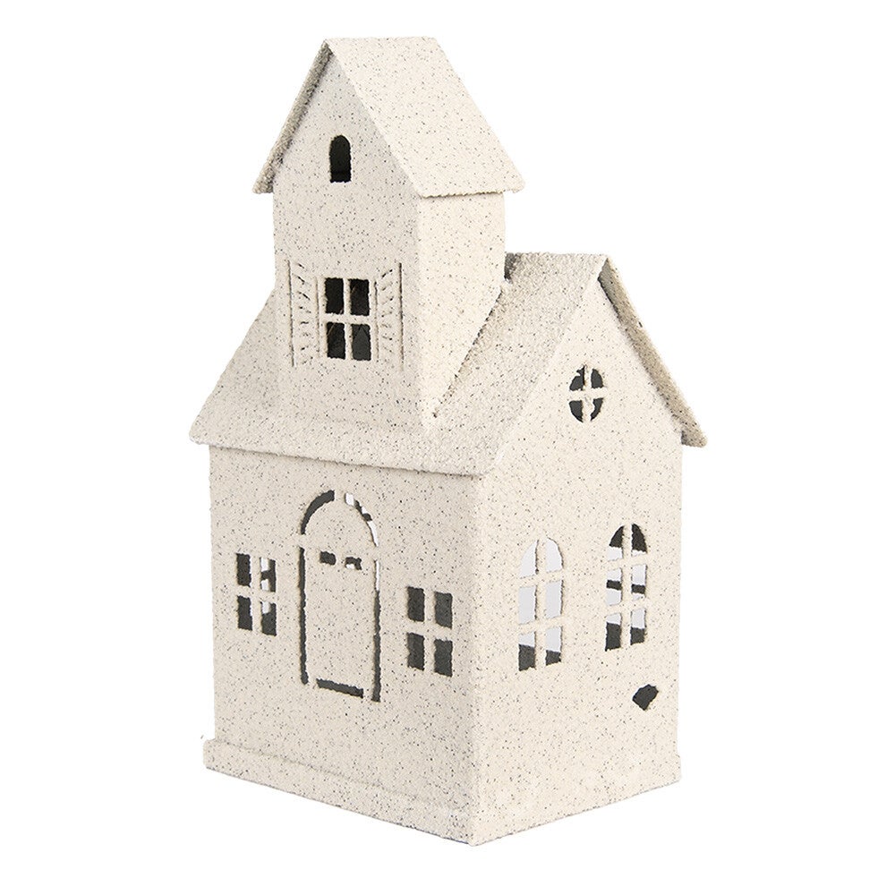 Decoratie Beeld Huis  Beige Metaal 31cm