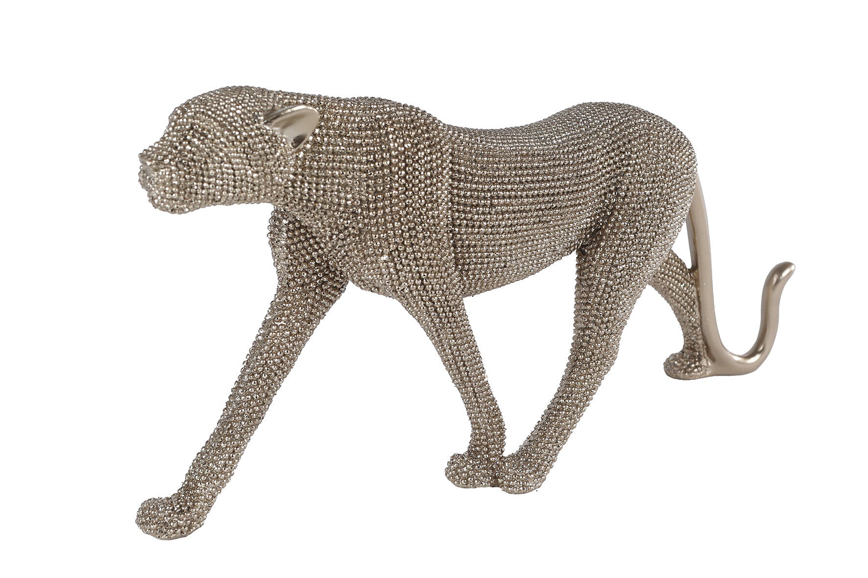 Sculptuur panter goud