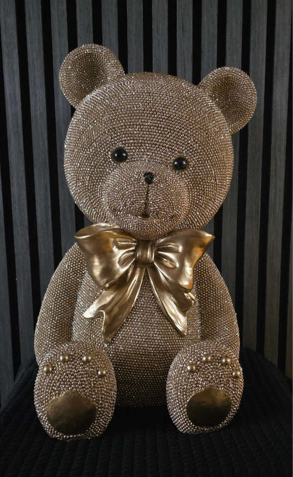 Teddybeer XXXL glinster goud