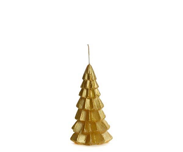 Rustik Lys kerstboom kaars 12cm