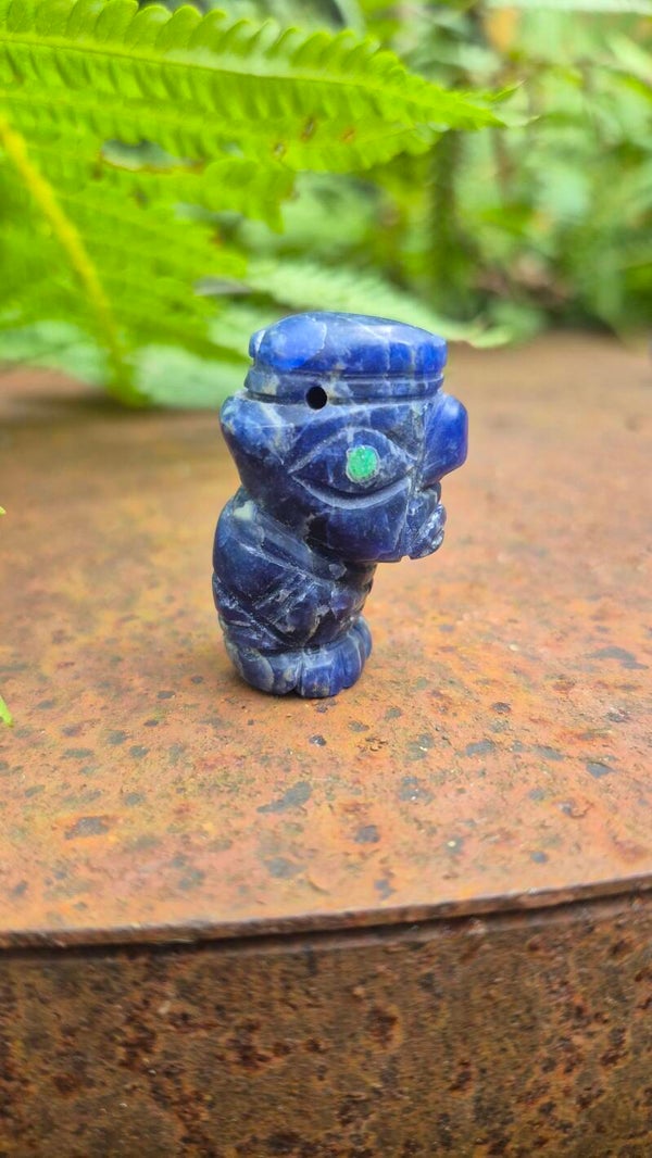 Lapis Lazuli sjamaan hanger uit Peru