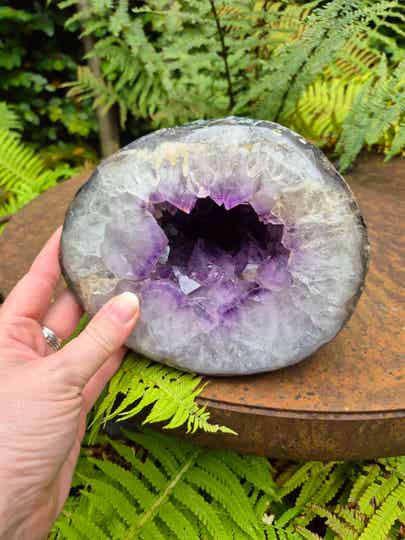 Amethist geode klein