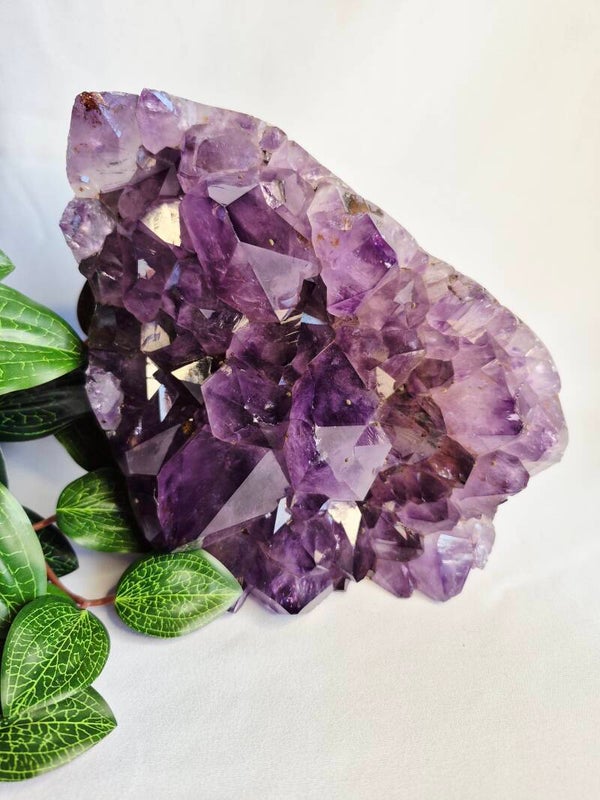 Amethist cluster volledig gepolijst