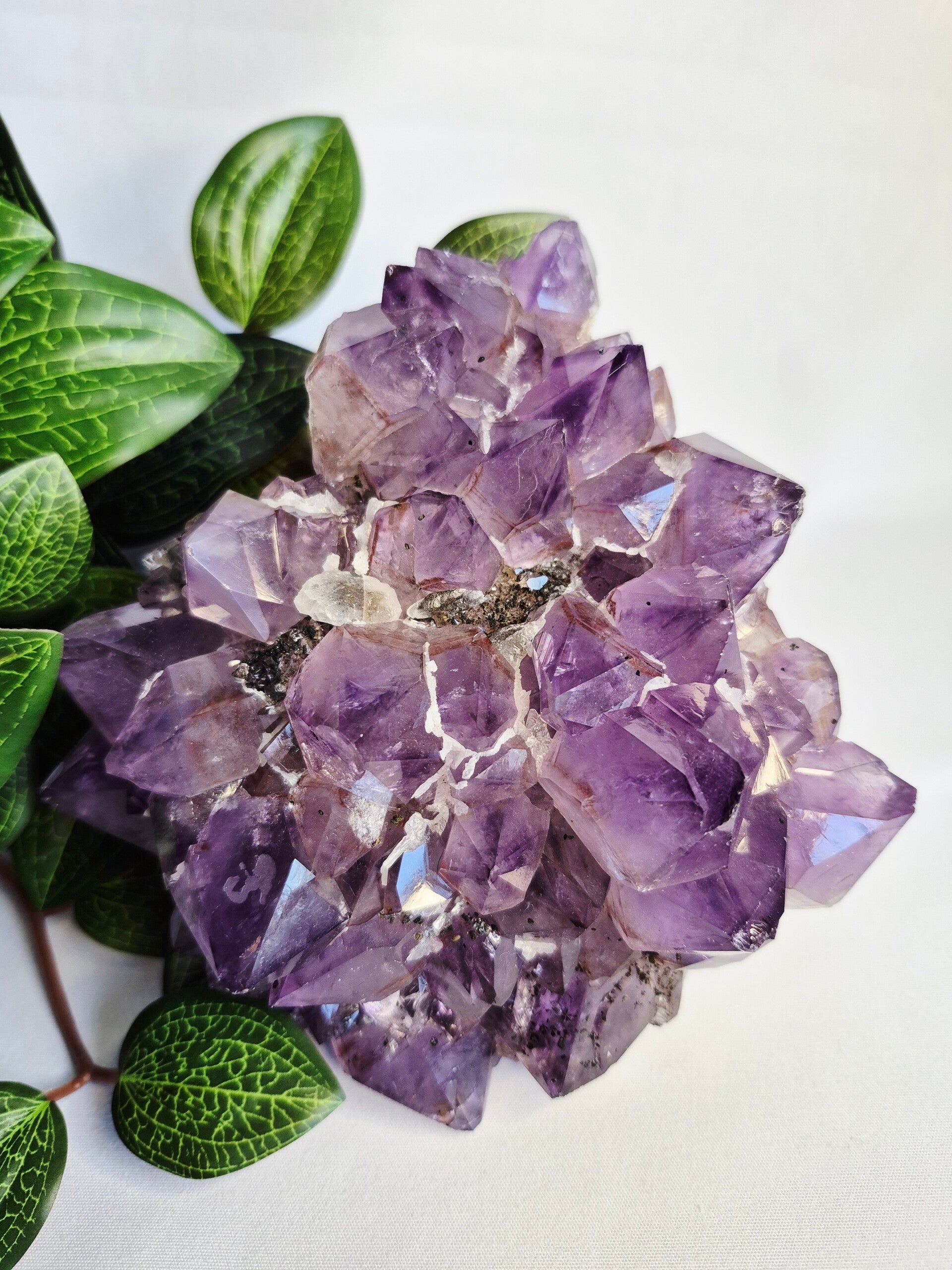 Amethist op standvlak "Diamond"