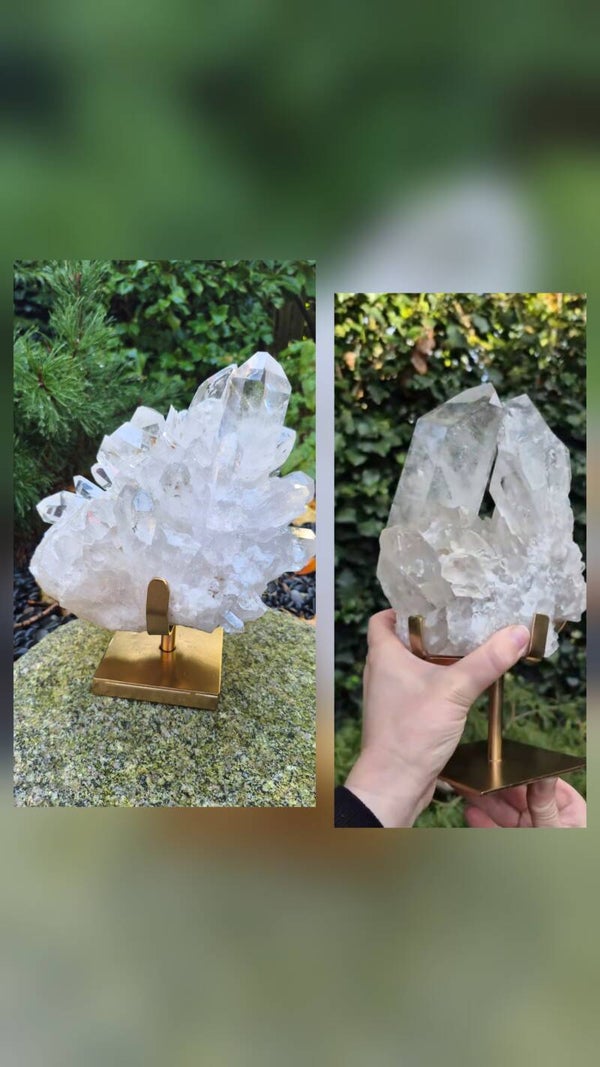Bergkristal clusters voor Priscilla
