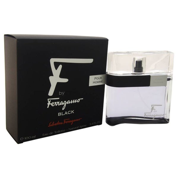 SALVATORE FERRAGAMO-F-BLACK (M) EDT SP 3.4oz