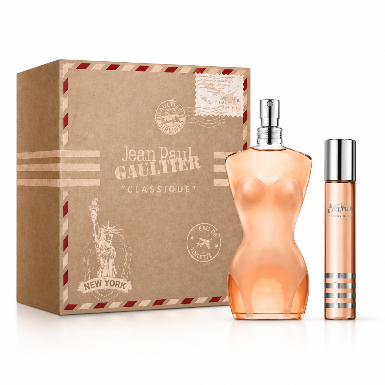 JEAN PAUL GAULTIER CLASSIQUE (W) (DF) 2PC SET (3.4 OZ EDT SP, 20 ML EDT SP)
