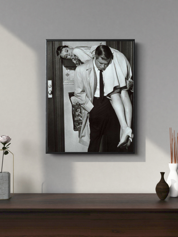 Vintage Editorial Couple — Framed Wall Art