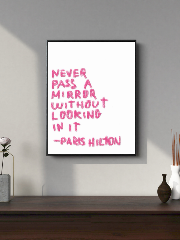 Never Pass a Mirror — Framed Wall Art