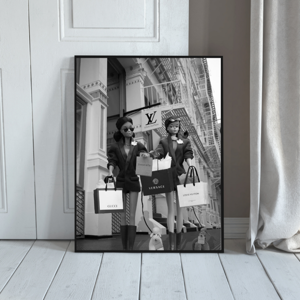 Barbie Luxury Shopping Framed Wall Art
