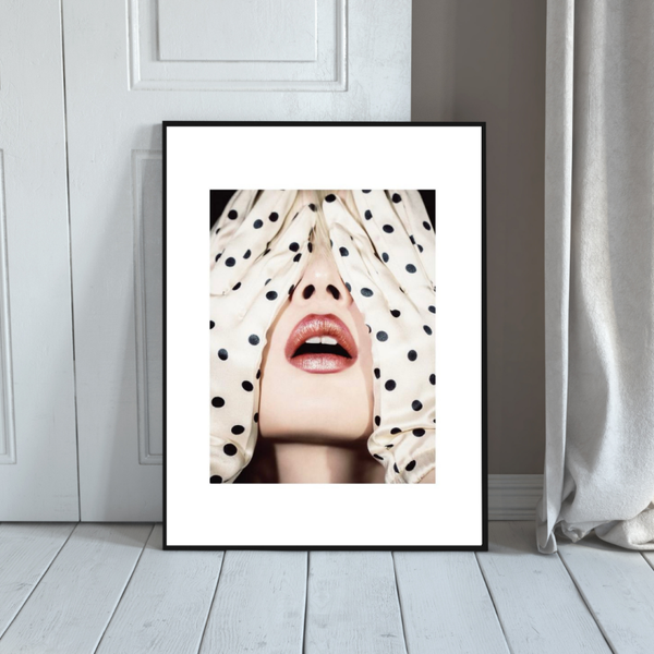Black & White Polka Dot Fashion Wall Art