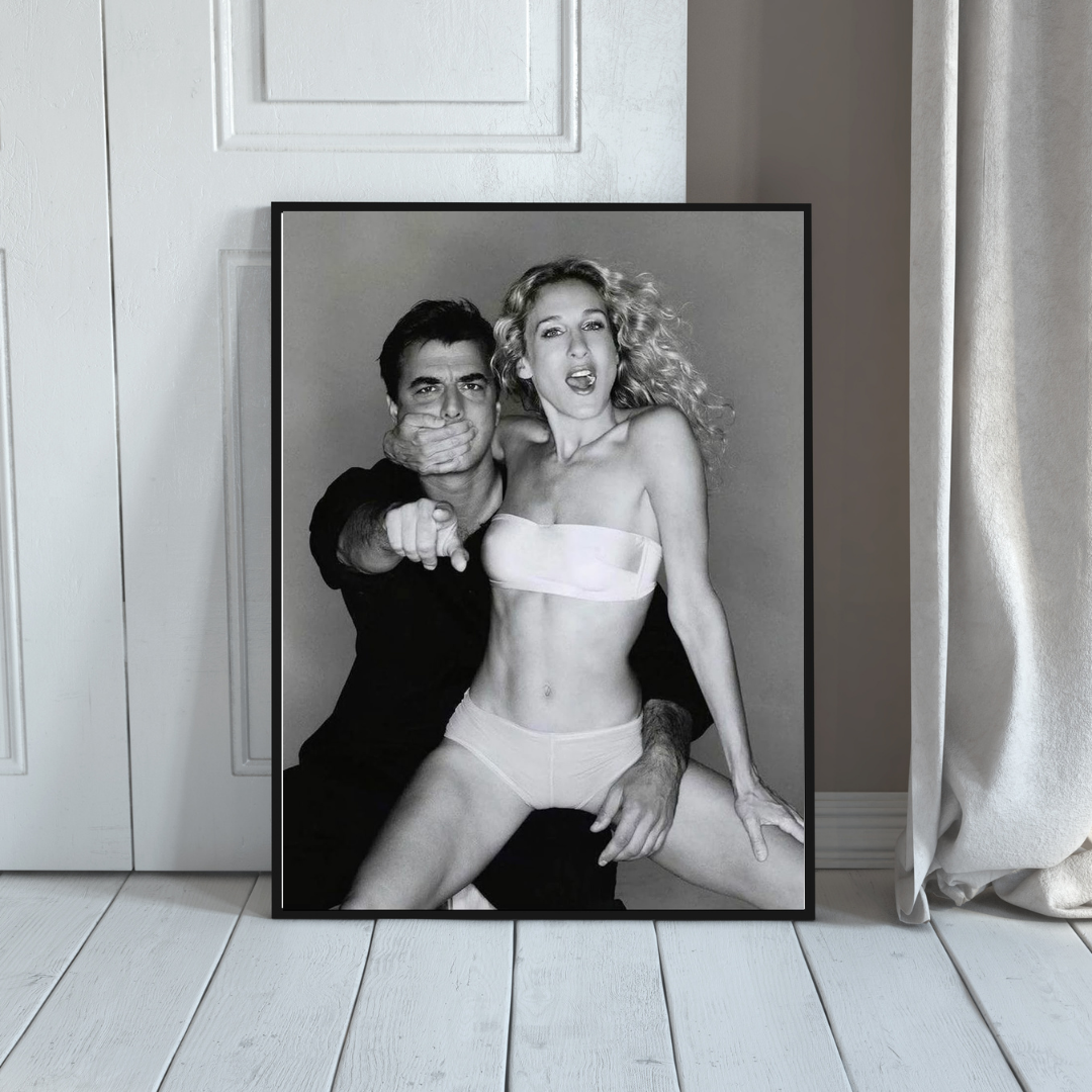 Framed Carrie & Mr. Big Wall Art
