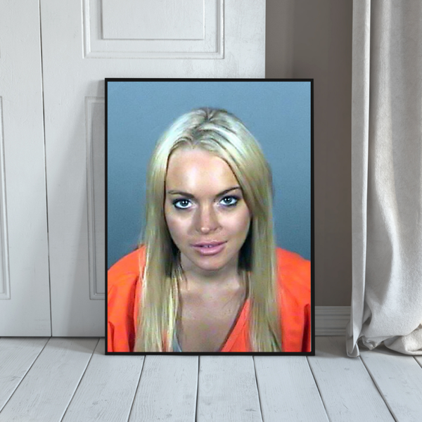 Lindsay Lohan Prison Photo Framed Wall Art 12 x 17