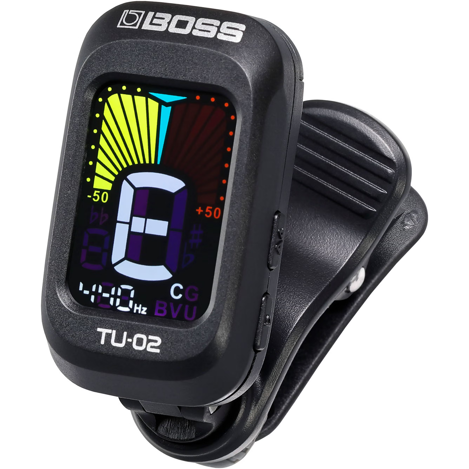 Boss TU-02 Clip-On Tuner voor o.a. gitaar, basgitaar en ukelele