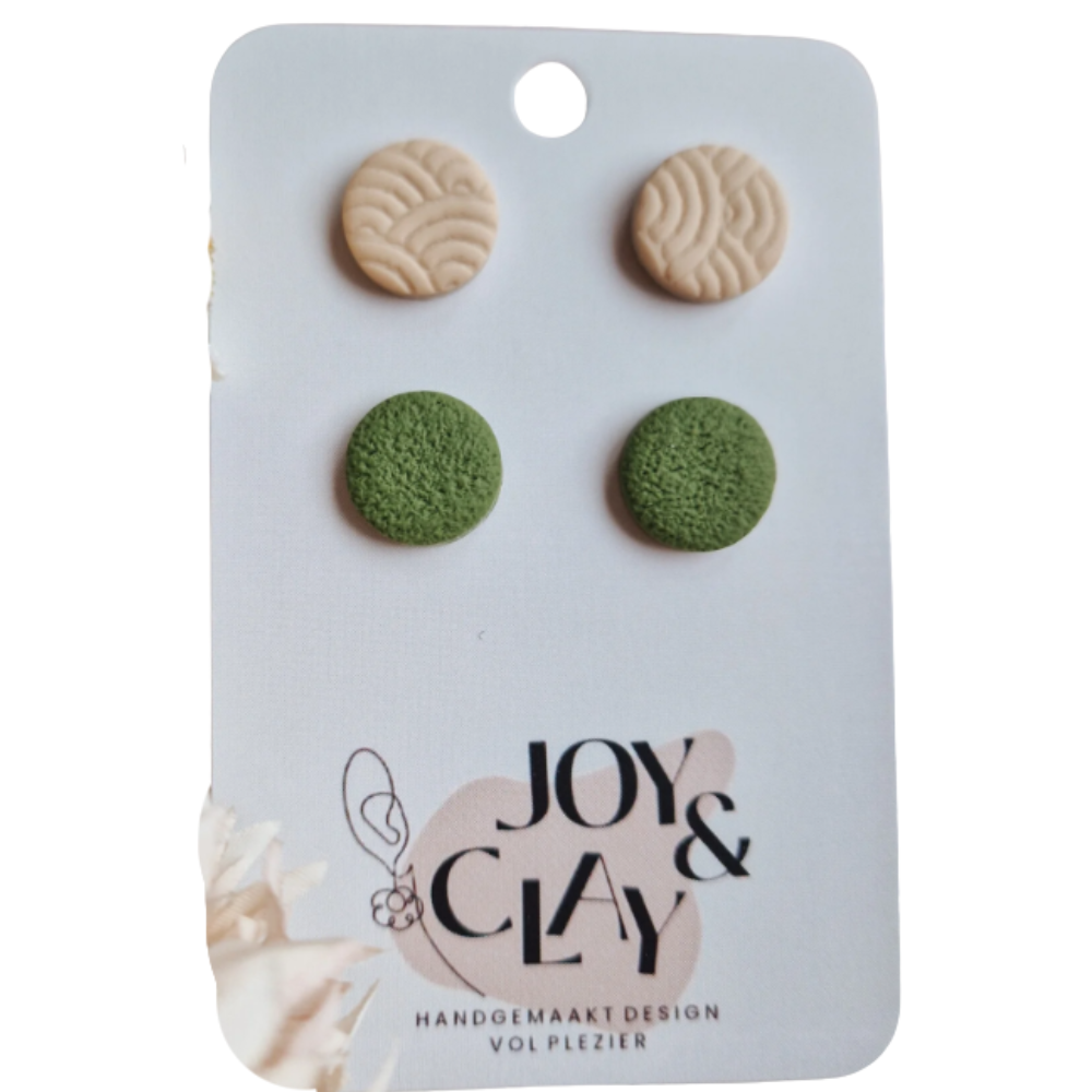 Studpack beige/groen