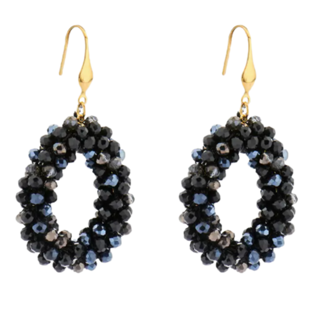 Statement oorbellen zwart