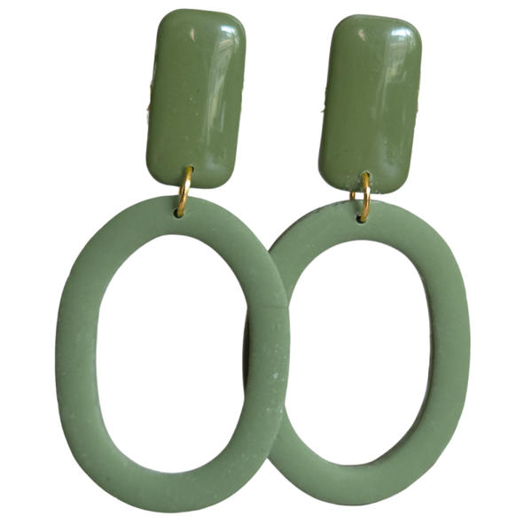 Wies - groene oorbellen