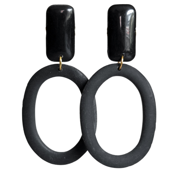 Wies - Zwarte oorbellen