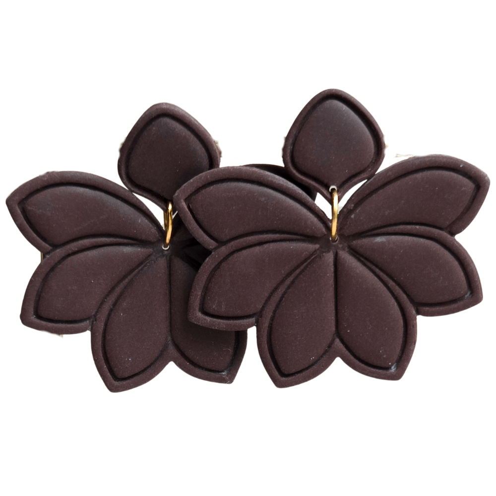 Norah - grote bloem oorbellen