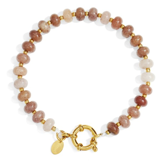 Kralenarmband champagne