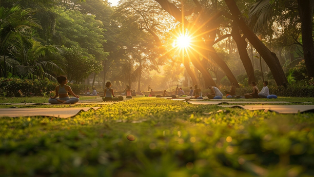 Sunrise yoga