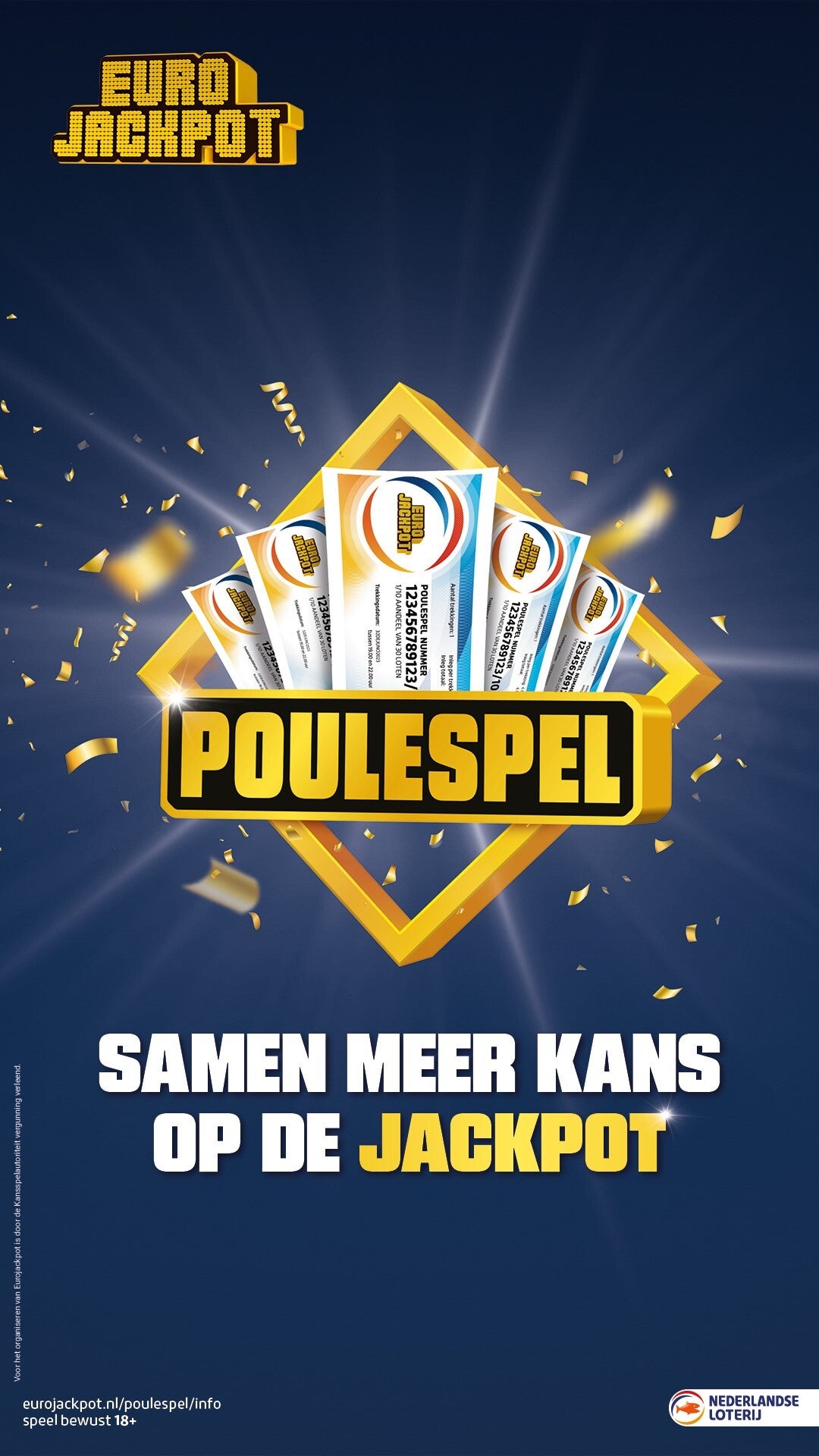 Eurojackpot Posthoorn Poulespel 70 Loten