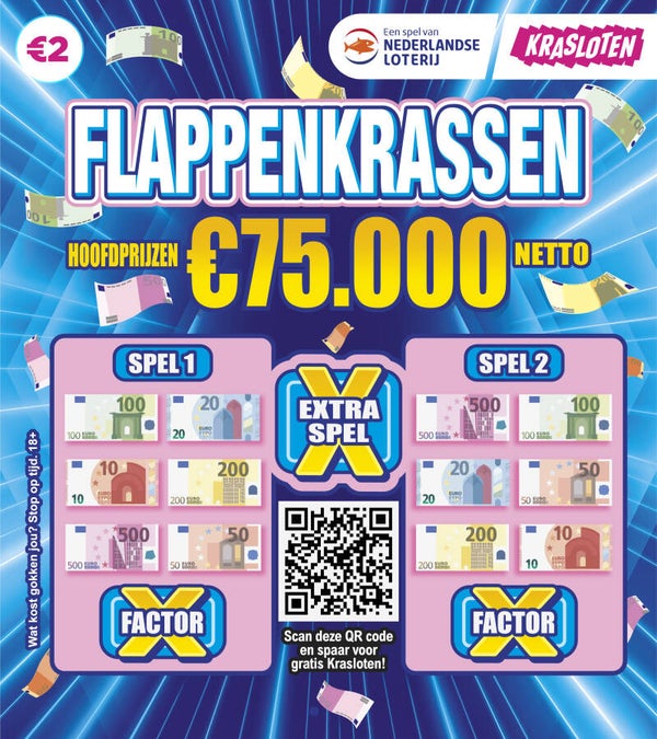 Flappen Krassen 5x voor € 10,00