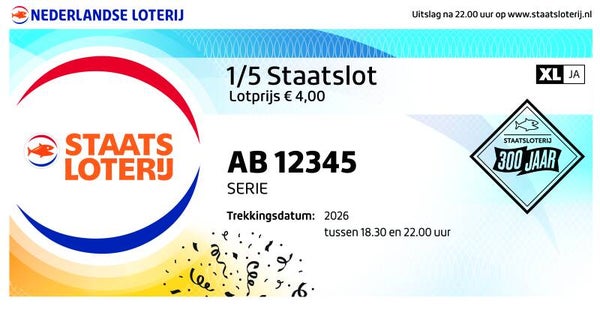 1/5 Staatslot XL 10 April