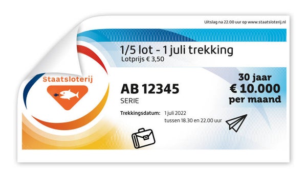 Straat 1/5 Staatsloten XL 1 Juli