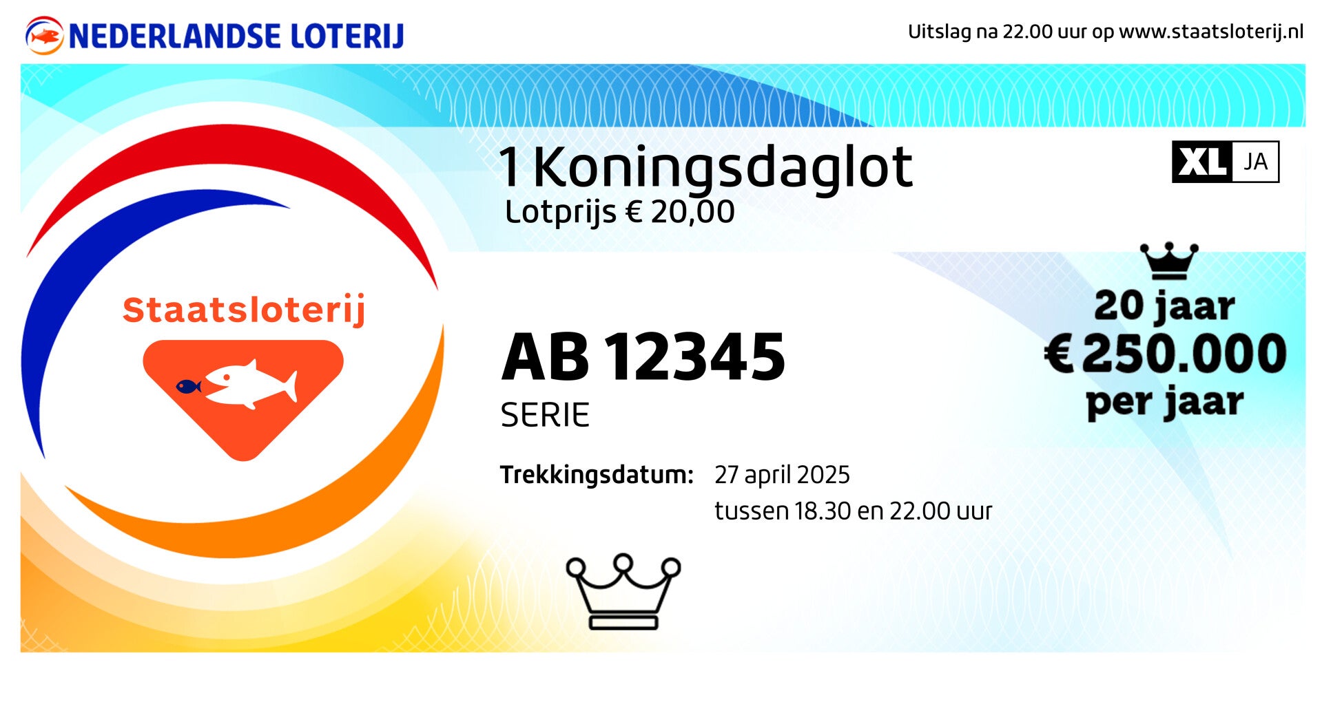 HEEL LOT XL KONINGSDAG trekking