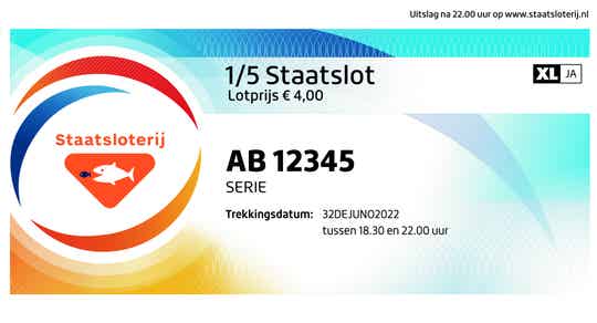 1/5 Staatslot XL 10 December