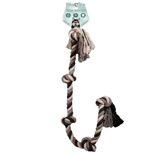 Floss Toss Dental Rope 5 Knoten - 145 cm