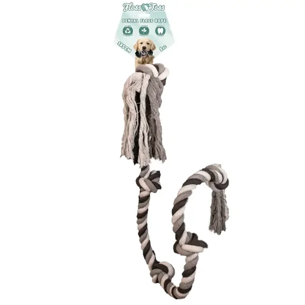 Floss Toss Dental Rope 5 Knoten - 185 cm