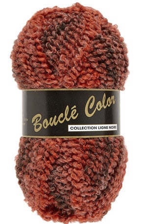 Lammy Boucle 601 rood-bruin-tinten