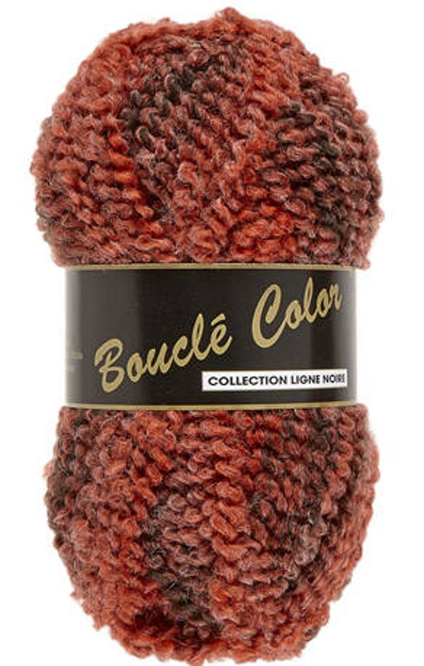 Lammy Boucle 601 rood-bruin-tinten