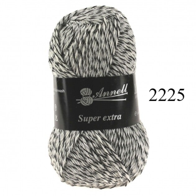 Annell Super Extra gemeleerd, sokkenwol voor naalden 2,5-3mm