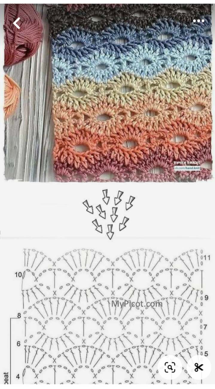 haken met kleuren sjaal deken omslagdoek