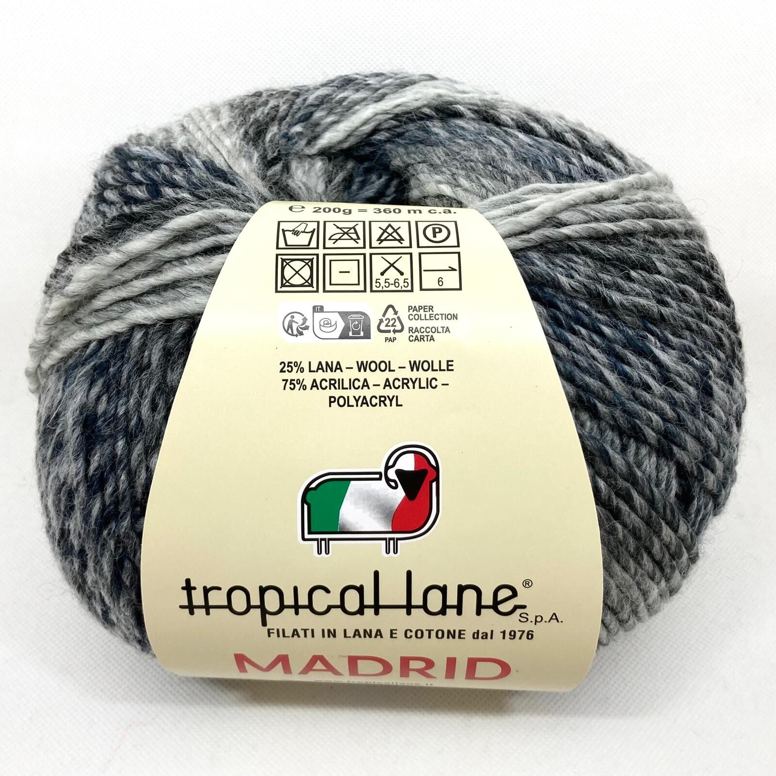Tropical Lana Madrid - verloopgaren van wol met microvezel