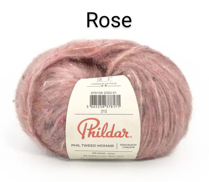 Phildar Tweed Mohair - Luchtig garen met alpaca katoen en mohair nld 4.5