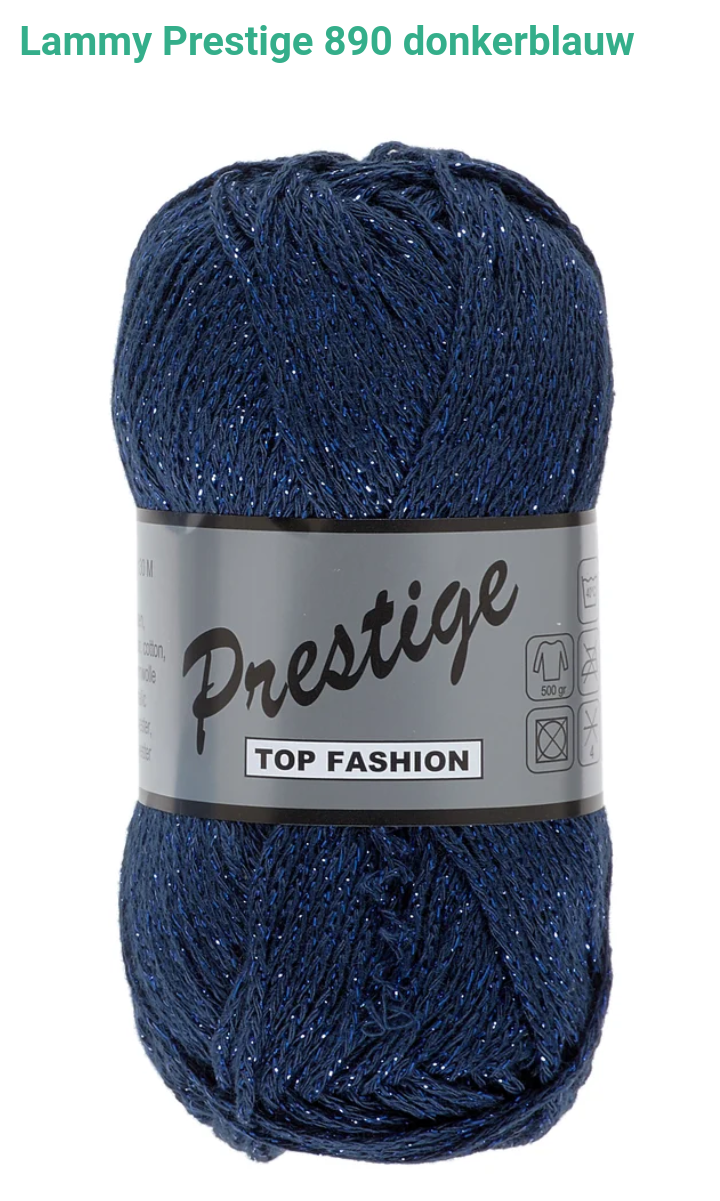 Lammy Prestige garen katoen met metallic-effekt