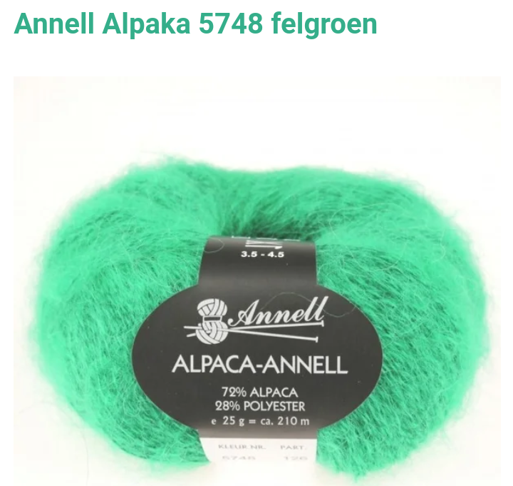 Annell Alpaka - alpaca met acryl, pluizig, zacht, dun